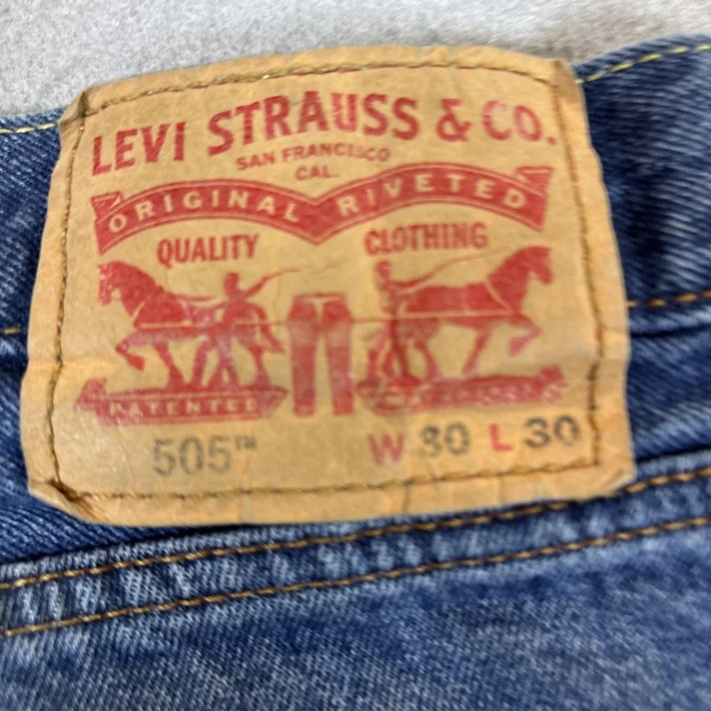 Levis 550 Jeans Mens Sz 30x30 (28x29) Relaxed‎ Fit Blue 100% Cotton Denim Baggy
